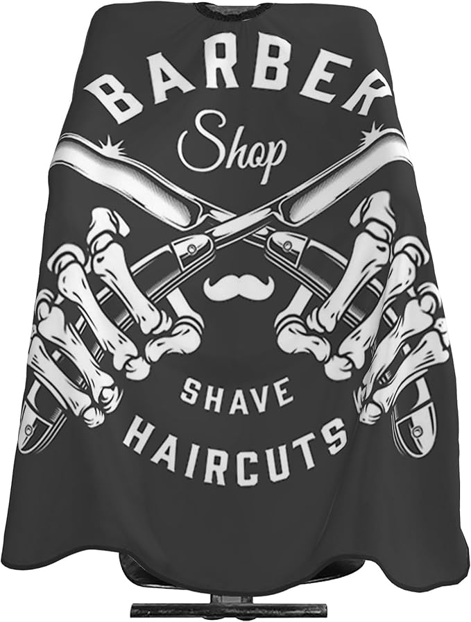 Adult Barber Cape, Professional Salon Haircut Capes, Haircut Kit Hairdressing Apron for Home Salon Barbershop