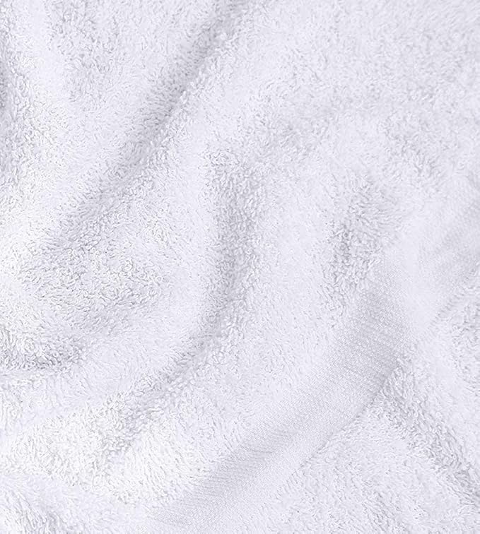GOLD TEXTILES 12 Pack White Economy Cotton Blend 15x25 Inches Basic Hand Towels- Gym Towels (1 Dozen)
