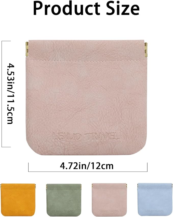 RIGHT AWAY 3 PCS Small Makeup Bag for Purse,Mini Cosmetic Organizer Make Up Bag for Women,Squeeze Coin Purse Pouch,Portable Tiny Makeup Pouches for Cosmetic Accessories,Lipstick, Jewelry, Card, Coins