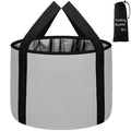 Foot Bath Basin 20L Collapsible Bucket, Portable Foot Soak Tub Feet Soaking Bucket for Outdoor Travel, Camping, Fishing(Gray)