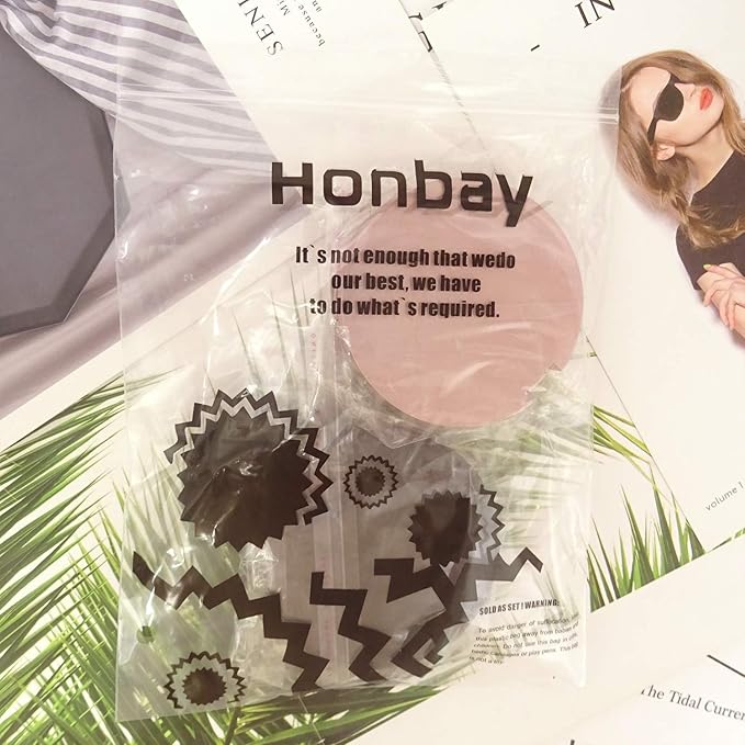 Honbay 2PCS Circle Empty Lash Case Eyelash Packaging Box Eyelash Storage Box with Mirror for Women (Single and Double Layer)