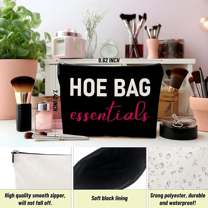 Funny Gifts for Women Friends Hostess Gift Ideas Cool Gifts for Women Girls Ideas Gag Gift Girls Weekend Overnight Fun Makeup Travel Toiletry Bag Large Capacity Canvas Makeup Zipper Pouch Cosmetic Bag