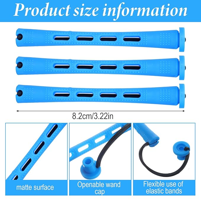 40 PCS Small Perm Rods for Short Hair, Plastic Curling Rods Cold Wave Rod Perming Curlers Hair Curling Rollers Perm Rod for DIY Styling Natural Hairs Short Long Hairs