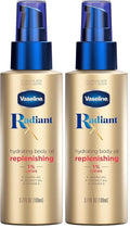 Vaseline Radiant X Replenishing and Hydrating Body Oil with 1% Lipids,Jojoba Oil,Coconut-Oil,& Vitamin E 3.7 oz,(Pack of 2)