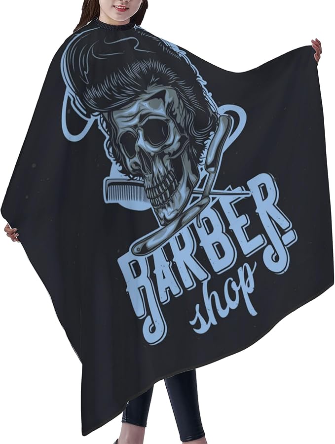 Adult Barber Cape, Professional Salon Haircut Capes, Haircut Kit Hairdressing Apron for Home Salon Barbershop