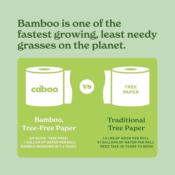 Caboo Tree Free Disposable Face Towels – 50 Soft, Lint-Free Towels | Extra-Large 10x11.5” | Gentle Alternative to Makeup Wipes & Washcloths