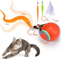 Interactive Cat Toys for Indoor Cats - Hanging Door Cat Toy with Bouncy Mouse and Bell - Door-Mounted Fun Includes 2 Bonus Attachments