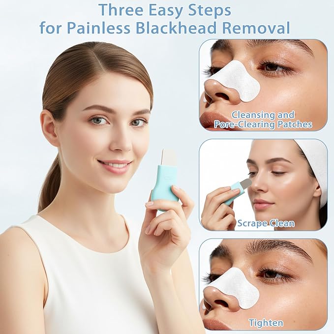 Silicone Blackhead Remover Tool Face Mask Applicator Tool Facial Spatula for Cleansing Exfoliating Face Brushes Mask Applicator Spatula for Deep Cleansing Women Men