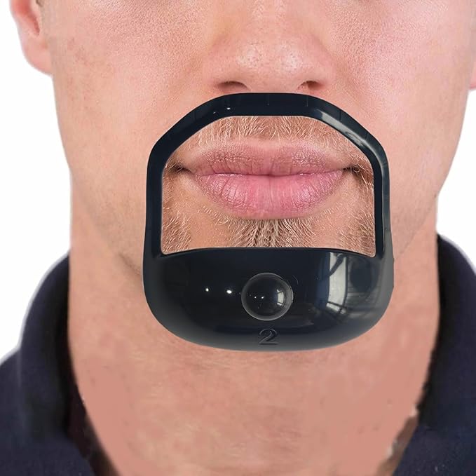 Men's Beard Shaper Beard Grooming Tools Mustache Grooming Tool Beard Shaving Template Beard Shaper Styling Tool Beard Shaping Styling Template Face Hair Styling Templates Beard Shaping Tool for Men