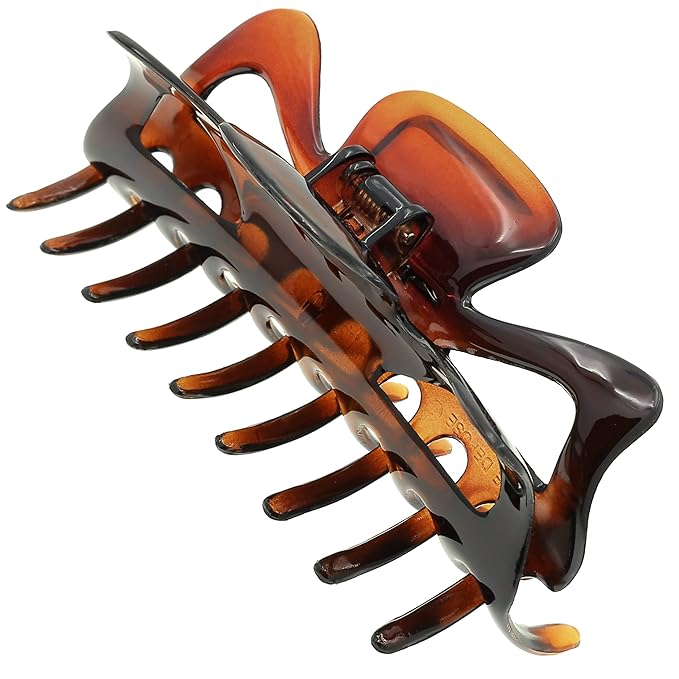 Camila Paris CP41 French Large Hair Clips for Women Thick Hair for Long Curly Wavy Hair, Girls Hair Claw Clip, Durable Styling Big Claw Clip for Thick Hair, Strong Hold No Slip Grip, Made in France