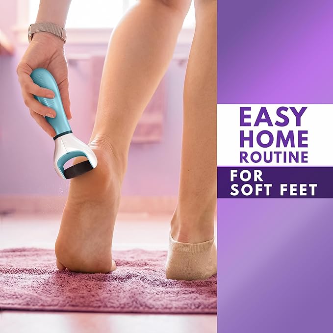 Electric Foot Callus Remover – Electric Foot Grinder with 2800 RPM Motor & 360° Rotating Replaceable Roller, Ergonomic Grip for Wet & Dry Skin – Pedicure Tools for Feet for Smooth Heels & Skin Care