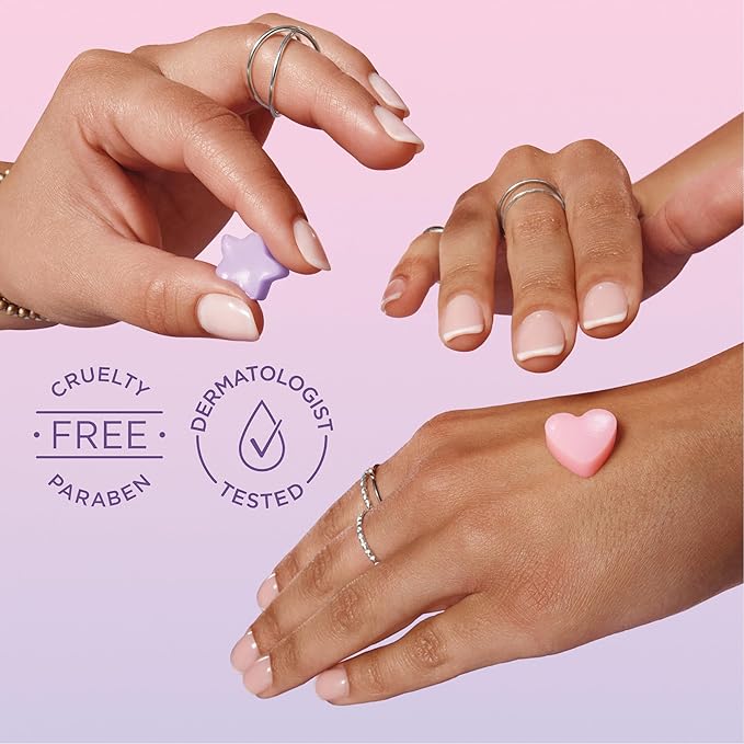 Jergens Cherry Almond Lotion Bursts, Squishy Heart-Shaped Moisturizer Bursts, Lotion Gifts for Teens, 38 Ct (Pack of 2)
