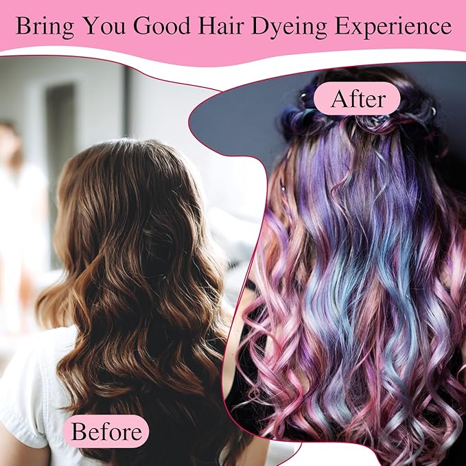 Bewudy 3 Pcs Hair Highlighting Caps, Salon Hair Coloring Dye Cap with Plastic Crochet Hook for Salon & DIY Dyeing