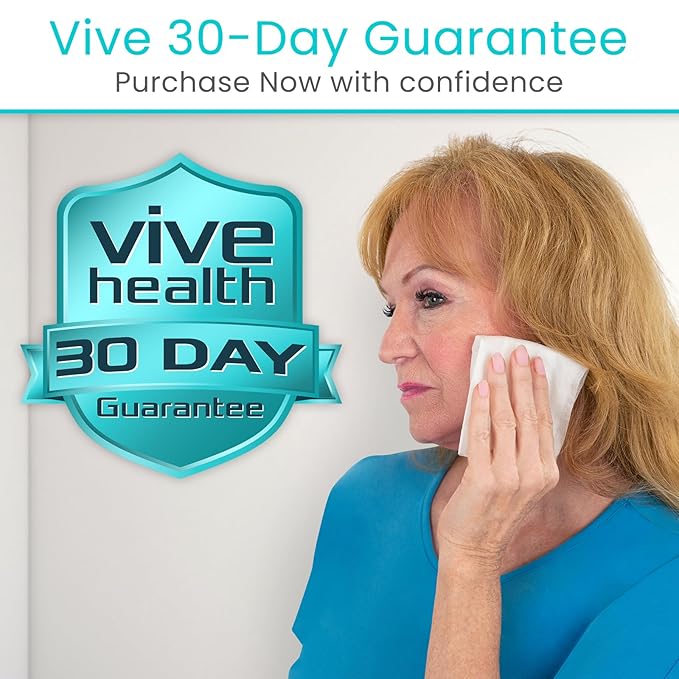 Vive Disposable Washcloths for Adults & Elderly (6 Pack - 300 Count - 8"x12") – Incontinence Wipes for Men & Women – Hypoallergenic No Rinse Adult Body Wipes for Sensitive Skin – Unscented