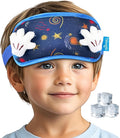 NEWGO Head Ice Pack for Kids Fever, Cute Toddler Gel Ice Packs for Boo Boos Reusable, Cold Head Wrap for Kids Migraine Relief, Headaches, Injuries, Ice Mask for Face, Eyes