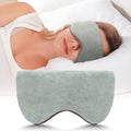 Mr. Sandman Weighted Eye Mask for Sleeping, Blackout Sleep Mask, Reversible Cool & Cozy Compress for Dry Eyes, Headache Migraine Relief, Eye Cover for Travel, Gifts for Women & Men, 0.5 lb, Grey