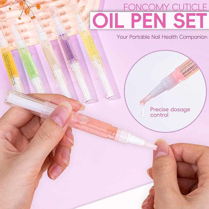 2PCS Cuticle Oil Pen for Nails,Nail Oil Pen for Nail Care,Cuticle Oil for Nails with Nail File,Nail Oil Cuticle Prevent Dry Cracking and Hangnails,Deep Nourishment(Lavender & Osmanthus flowers)