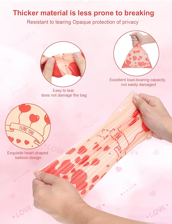Sanitary Napkin Disposal Bags with Dispenser, Feminine Hygiene Disposal Bags, 225 Pcs 13"x9" Thick Heavy-Duty for Tampon & Napkin Privacy, Portable Refill Bags for Women Travel Home & Party