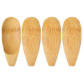 4Pcs Cream Applicators,Shimmeroo Multi-functional Bamboo Lotion Applicator Cosmetic Spoon Applicator for Deodorant Cream Ointment,3.94x1.57inch