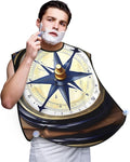 Abstract Paint Splashes Print Beard Bib Shaving Apron, Beard Hair Trimming Cape Gift For Dad