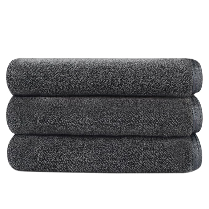 SINLAND Absorbent Coral Velvet Washcloth Ultra Soft Microfiber Face Towels 12 x 12 inch Multi-Purpose Face Cloths for Household and Sport