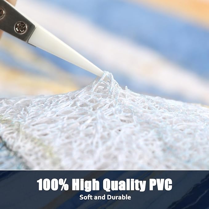 Shower Mat Non Slip: 32x32 Inch Soft and Comfortable Square Shower Mat, PVC Loofah Massage Showe Mats for Inside Shower, Anti Slip Mat for Shower, Tub, Floor, Bathroom, Kitchen, Hotel, Quick Drying