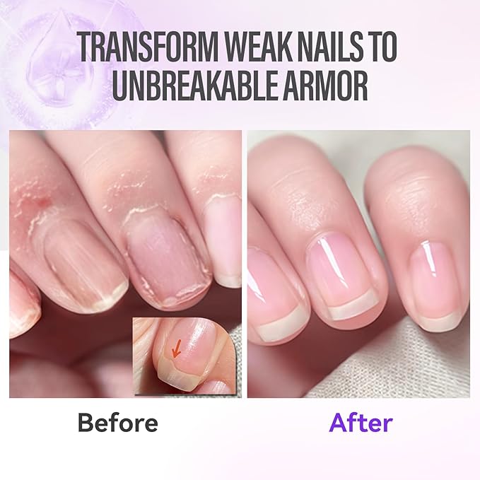 CHUCHU Nail Growth and Strengthener Oil for Cuticle - Lavender Scent Cuticle Oil Repair Moisturizing Treatment - Natural Jojoba Vitamin B & E Nail Oil for Dry Cracked Nails