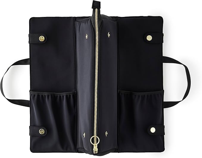 KUSSHI Hair Tools Bag - Oprah’s Favorite Things Winner - Neoprene Hair Tools Travel Bag & Hair Accessories Organizer Case (Black)