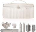Travel Carrying Case for Hair Dryer Shark Flexstyle Dyson Airwrap Brush Hair Accessories Tools Storage Bag for Revlon Hairdryer Styler Organizer (Beige)