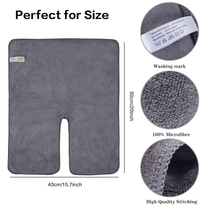 SINLAND Microfiber Esthetician Towels for Facials Mask Removing Face Wrap Soft Facial Cloth with Split Design Spa Towels for Facial Steam Massage and Cleansing