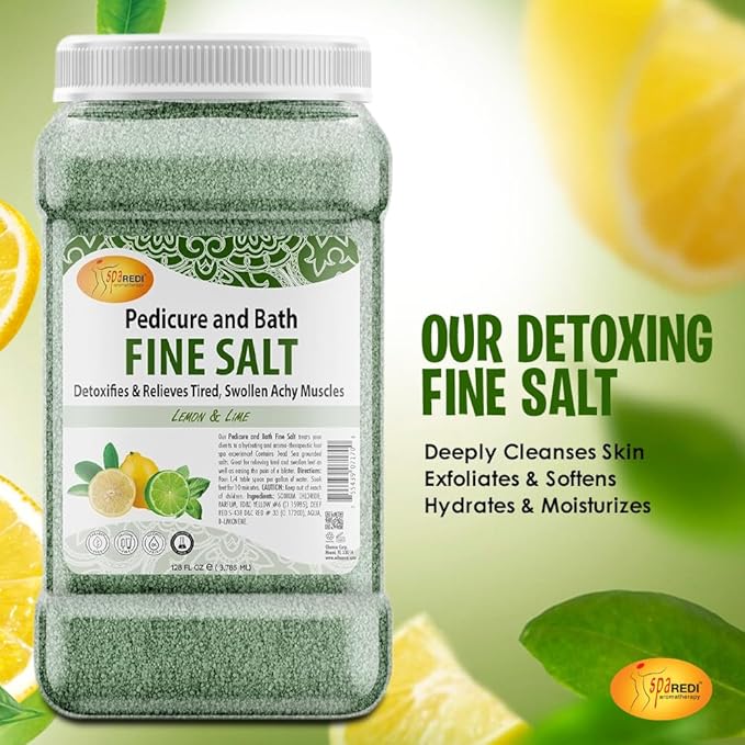 Professional Dead Sea Salt Pedicure Soak - The Therapeutic Mineral Upgrade for a Premium Pedicure Service that Softens Skin Faster, Creating an Effortless, Premium Pedicure Experience 128 Oz