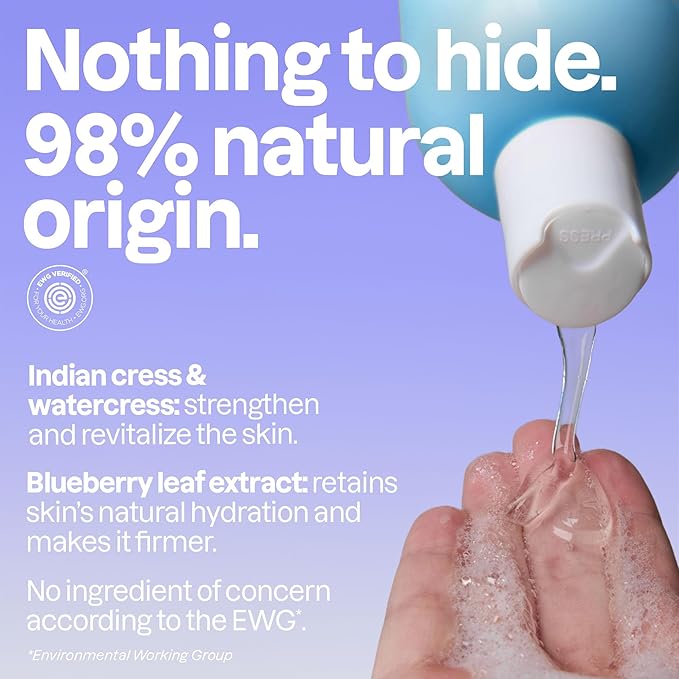 ATTITUDE Body Wash, EWG Verified Shower Gel, Dermatologically Tested, Plant and Mineral-Based, Vegan Personal Care Products, Extra Gentle, Unscented, 16 Fl Oz