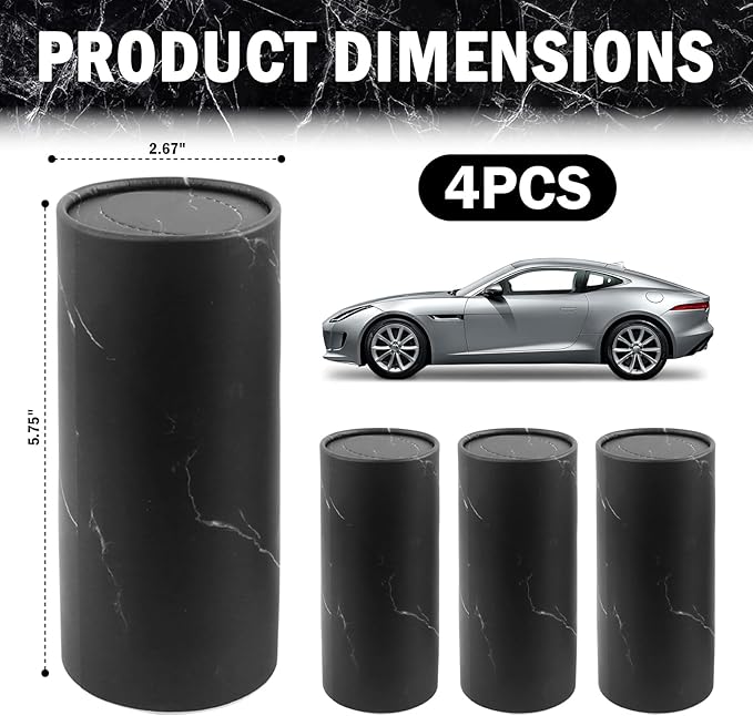 4PCS Car Tissue Holder with 50 Facial Tissue,Minimalist Round Car Tissues Cylinder for Cars Cup Holder Quick Access,Universal Cars Kleenex Cylinder for Most Vehicles