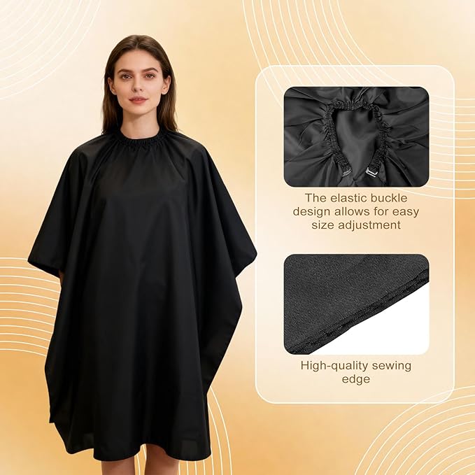 8-Piece Hair Cutting Cape Set Includes 6 Reusable 57x47 Inch Haircut Capes and 2 Cleaning Brushes Professional Hair Cape