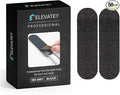 Professional Pedicure File Refills - Pack of 50 Foot File Replacement Pads - Black - Disposable Foot Files for Pedicures - Pedi Foot File Pads with Water Resistant Strong Adhesive (180 Grit)