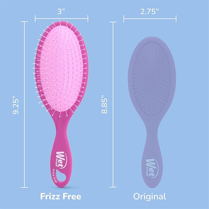 Wet Brush Frizz-Free Detangler Brush with Ionic Technology, Purple, Provides Frizz Control, Reduces Static, and Smooths All Hair Types, Best For Dry Hair, Made for Women, Men & Kids