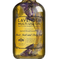 BEAUTE DE PROVENCE Lavender Multi-Use Oil for Face, Body and Hair - Organic Blend of Apricot, Vitamin E, Fractionated Coconut and Sweet Almond Oil Moisturizer for Dry Skin, Scalp and Nails - 4 Fl Oz