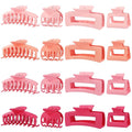 Hair Claws 16 Pcs Hair Clips for Women Thin Thick Curly Hair Large and Small Matte Banana Clips Strong Hold Nonslip