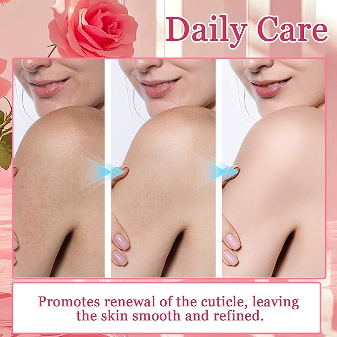 Rose Body Exfoliator, Deep Cleaning Exfoliating Body Scrub, Moisturizing Nourishing Salt Rose Body Scrub, 350 g