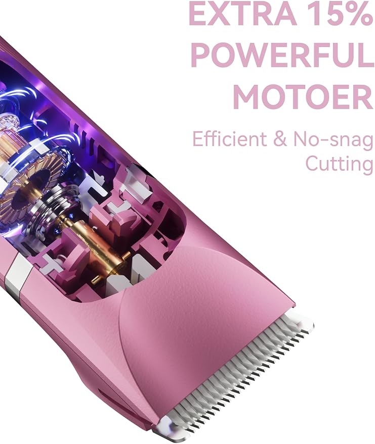 Pubic Hair Trimmer for Women-Unibono Bikini Trimmer, Replaceable 3-in-1 Electric Razors for Women, Electric Shaver in Poweverful Motor, Waterproof Personal Trimmer for Body Hair (Rose Red, RR-1)