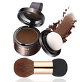Hairline Powder Hair Root Touch Up - 3 Brush Heads, Instant Cover up Gray Hair, Portable Hair Color Concealer, Women Men's Grey Hair Coverage, Multi-purpose for Shadow & Contouring - Dark Brown