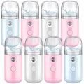 Mudder 8 Pieces Nano Facial Mister Face Sprayer Portable Handheld Humidifier Atomization USB Rechargeable 30 ml Face Steamer for Skin Care Eyelash Extensions Daily Makeup