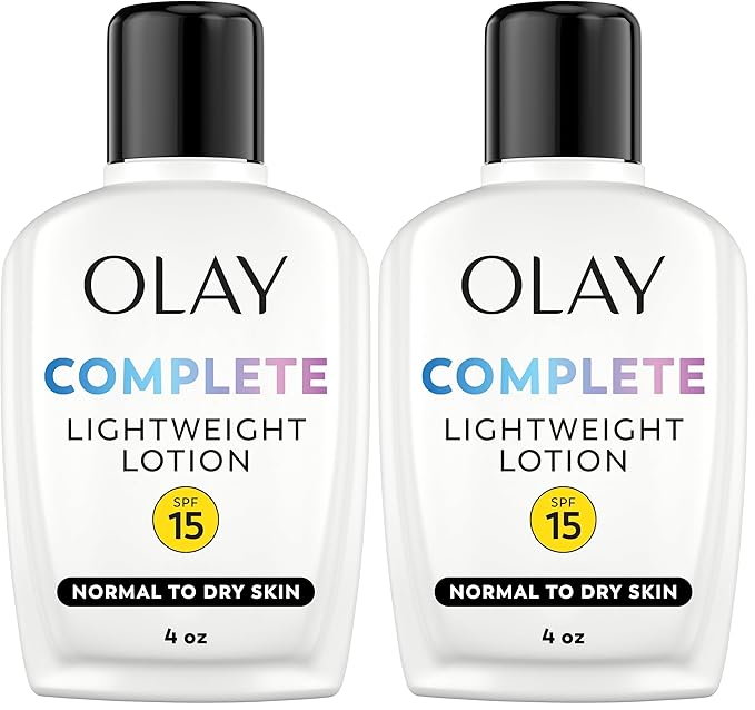 Olay Complete All Day Moisturizer with Broad Spectrum SPF 15 Normal,4 Fl Oz,(Pack of 2)