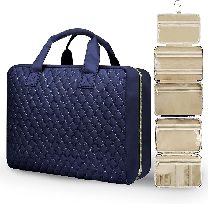 urophylla Detachable Travel Toiletry Bag for Women - Large Toiletry Bags for Traveling Women - Hanging Makeup Cosmetic Bag, Organizer for Travel Accessories Cruise Essential - Travel Size Toiletries