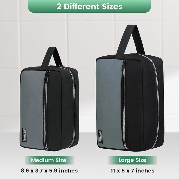 Travel Toiletry Bag - Large Travel Bag for Toiletries, Cosmetics, Accessories, Gifts - Black