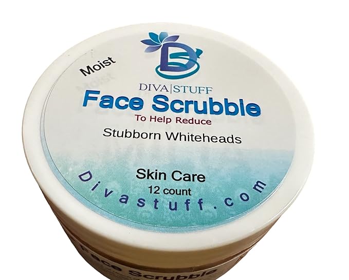 Face Scrubbies For Stubborn Whiteheads, Helps to Open Up Clogged Area, With Niacin and Salicyilc Acid