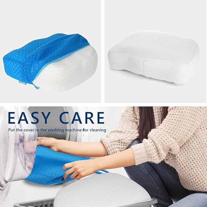 Hot Tub Booster Seat, Weighted SPA Booster Seat Cushion for Adults, 3D Air Mesh Inflatable Hot Tub Seat Accssories with Non-Slip Micro Dot Bottom,Indoor or Outdoor Quick Dry Hot Tub Pillow