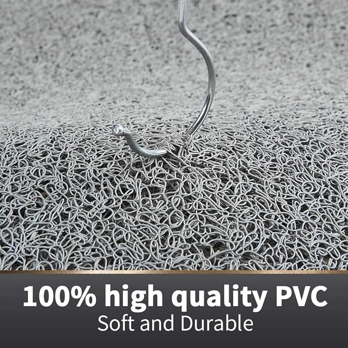 Asvin Soft Textured Bath, Shower, Tub Mat, 35x16 Inch, Phthalate Free, Non Slip Comfort Bathtub Mats with Drain, PVC Loofah Bathroom Mats for Wet Areas, Quick Drying