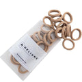 Heliums Small Soft Hair Ties - Medium Blonde - 1 Inch Mini Nylon Bands, No Damage Ponytail Holders for Kids, Braids, and Thin Hair - 30 Count