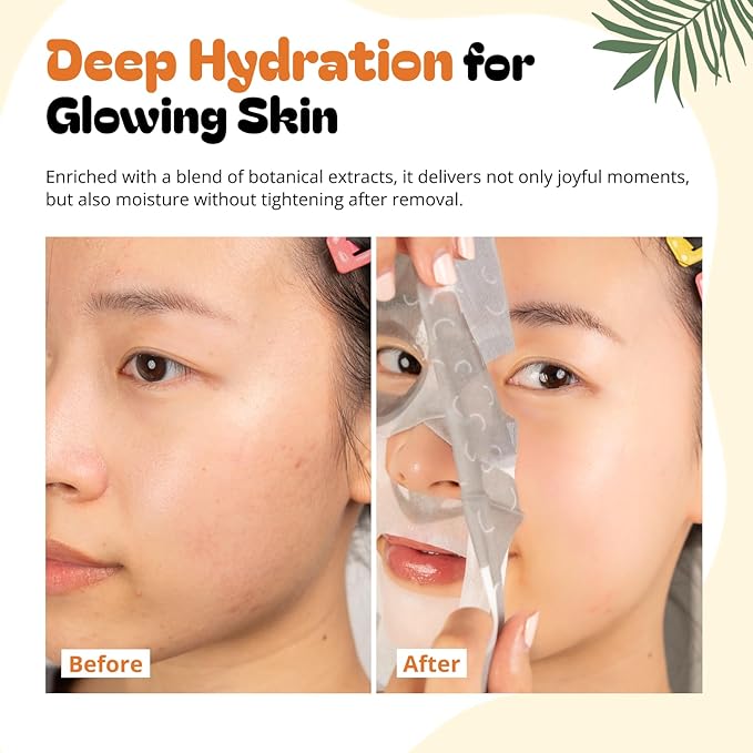 Epielle Character Face Mask Mystical Safari 6 Pack, Fun & Effective Korean Skin Care, Spa Party Favors, Easter Basket Stuffers, Birthday Gifts for Women, Self Care Gifts